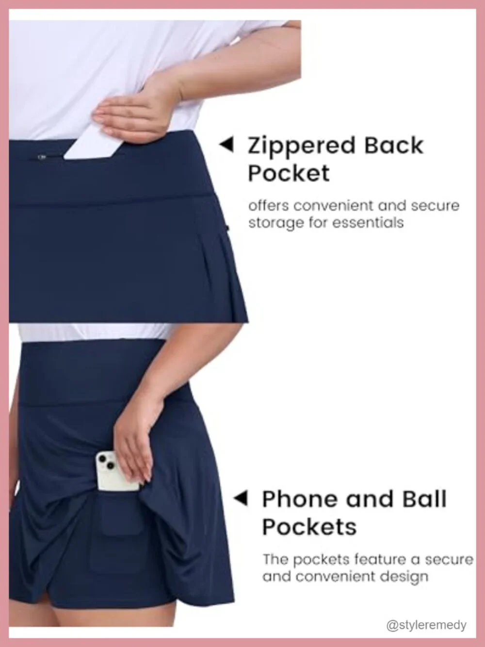 Women's Plus Size Athletic Skort 20
